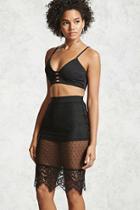 Forever21 Sheer Swiss Dot Skirt
