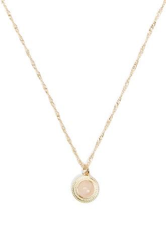 Forever21 Faux Gemstone Twisted Necklace