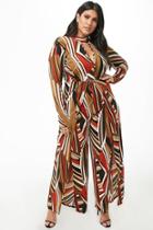 Forever21 Plus Size Abstract Print Jumpsuit