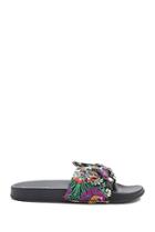 Forever21 Embroidered Bow Sandals