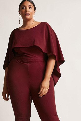 Forever21 Plus Size Cape Jumpsuit