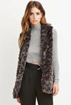 Love21 Women's  Faux Fur Longline Vest