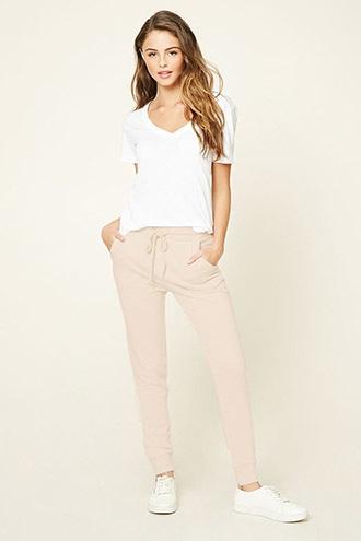 Forever21 Plus Women's French Terry Knit Sweatpants
