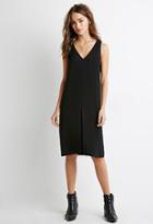 Forever21 V-neck Box Pleat Dress