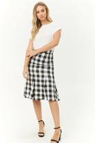 Forever21 Gingham Calf-length Skirt