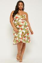 Forever21 Plus Size Tropical Floral Print Dress