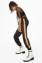 Forever21 Rainbow-trim Drawstring Joggers