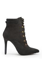 Forever21 Lace-up Stiletto Booties