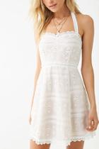 Forever21 Lace Knotted-back Cutout Halter Dress