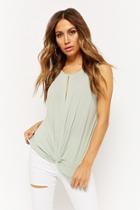 Forever21 Sleeveless Twist-front Top