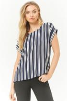 Forever21 Striped Dolman-sleeve Top