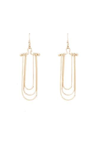 Forever21 Layered Wire Drop Earrings