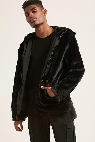 Forever21 Jordan Craig Hooded Faux Fur Jacket