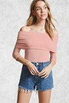 Forever21 Off-the-shoulder Fitted Top
