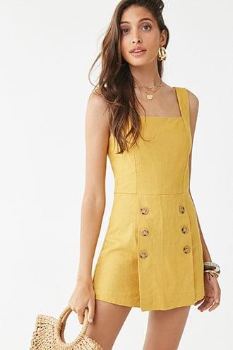 Forever21 Linen Blend Romper