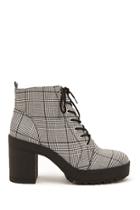 Forever21 Glen Plaid Booties