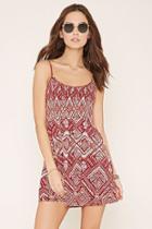 Forever21 Smocked Tribal Print Dress