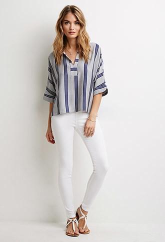 Love21 Life In Progress Clean Wash Skinny Jeans