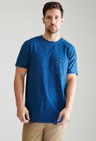 Forever21 Indigo-dyed Woodblock Floral Tee