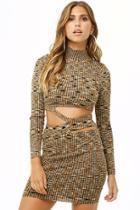 Forever21 Cutout Marled Bodycon Dress