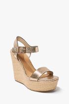 Forever21 Metallic  Espadrille Wedge Heels