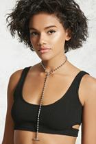 Forever21 Beaded Lariat Necklace