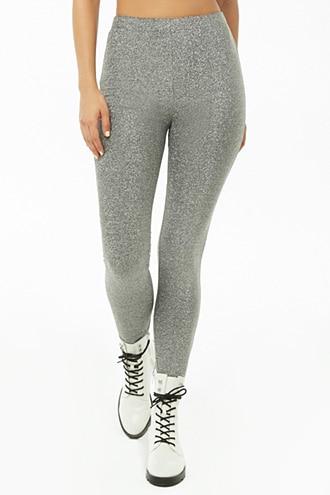 Forever21 High-rise Metallic Leggings