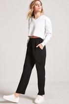 Forever21 High-rise Crepe Trousers