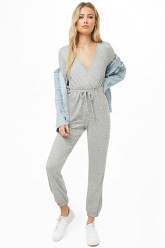 Forever21 Marled Jogger Jumpsuit