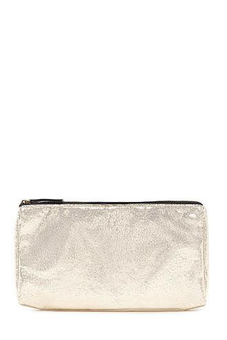Forever21 Crackled Metallic Makeup Bag