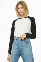 Forever21 Waffle Knit Raglan Top