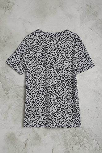 21 Men Men's  Leopard Print Tee