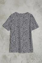 21 Men Men's  Leopard Print Tee