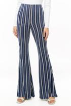 Forever21 Multicolor Striped Flare Pants
