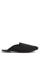 Forever21 Faux Suede Loafer Mules