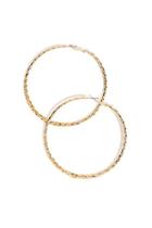 Forever21 Hammered Twisted Hoops