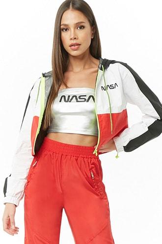 Forever21 Nasa Colorblock Windbreaker