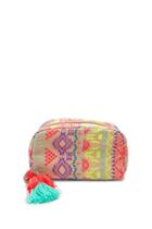 Forever21 Abstract Woven Makeup Bag