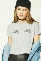 Forever21 Hi Rainbow Graphic Tee