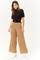 Forever21 Geo Print Palazzo Ankle Pants