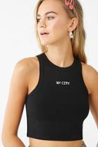 Forever21 Sleeveless Ny City Graphic Top