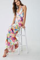Forever21 Abstract Tropical Print Dress