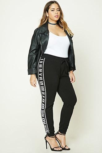 Forever21 Plus Women's  Plus Size Numeral Sweatpants