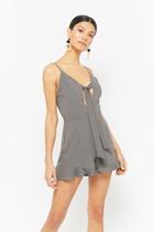 Forever21 Chiffon Tie-front Romper