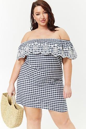 Forever21 Plus Size Gingham Shift Dress