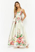 Forever21 Floral Mesh Gown