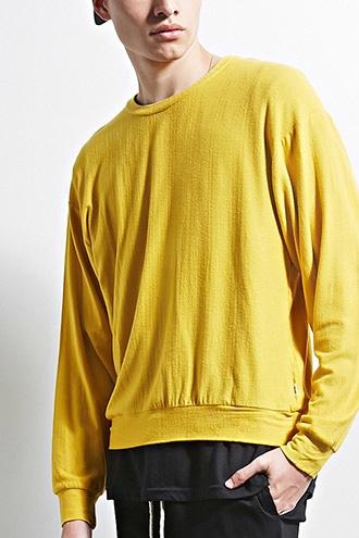 21 Men Men's  Mustard Eptm. Long-sleeve T-shirt