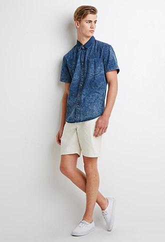 Forever21 Cotton Canvas Shorts