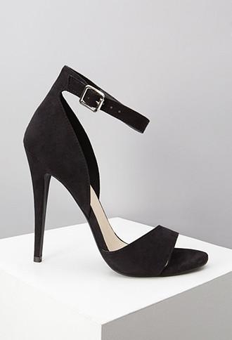 Forever21 Faux Suede Ankle Strap Sandals