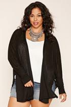 Forever21 Plus Women's  Plus Size Side Slit Cardigan